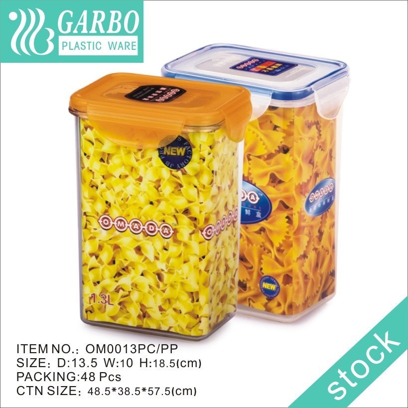 1.5 L BPA Free Plastic Canisters with Durable Lids Ideal for Cereal Flour Sugar