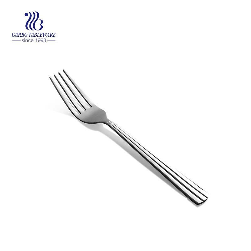 Mirror polished 200mm flatware stainless steel dinner fork wholesale tableware