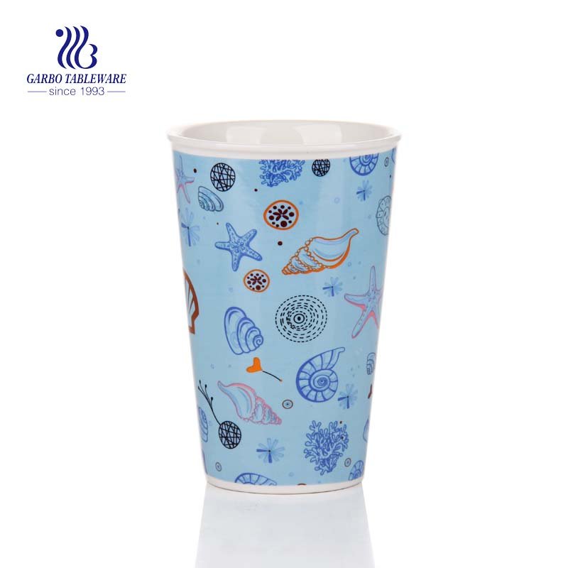 390ml nice tall glaze porcelain coffee or tea cup