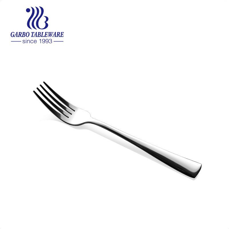 Electroplated amber color 206mm stainless steel salad fork unique flatware