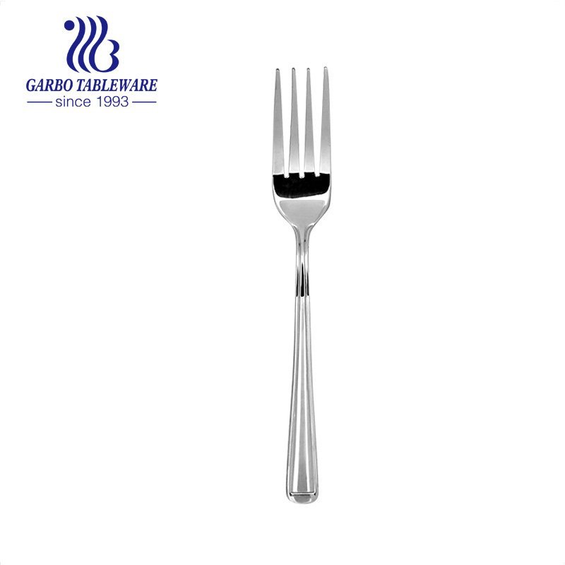 European style elegant gold plated 13/0 stainless steel dinner fork flatware customized handle silverware tableware