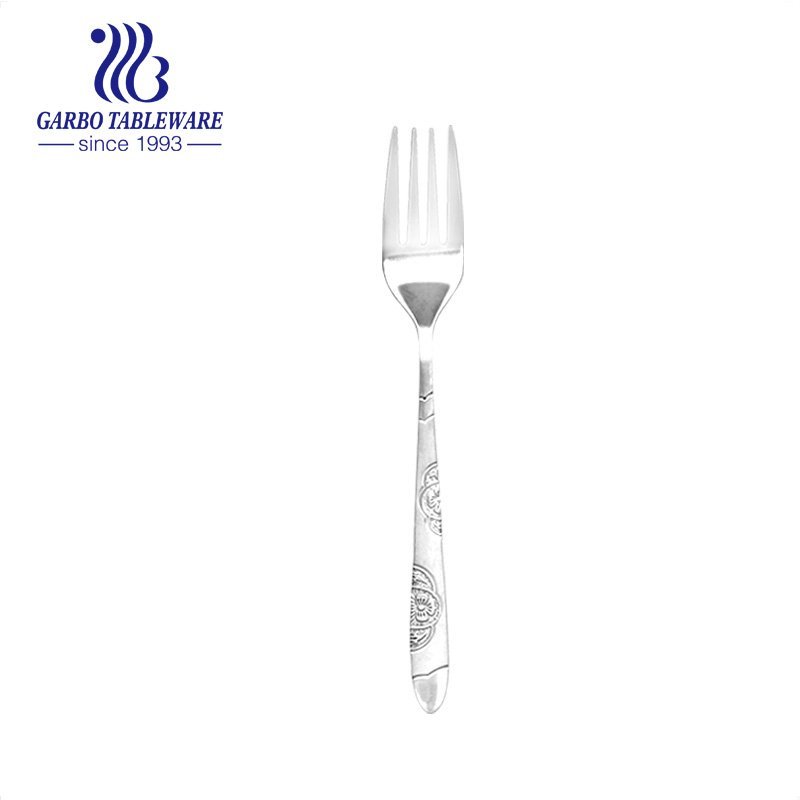 High quality 18/8 stainless steel dinner fork black flatware with PVD handle tableware