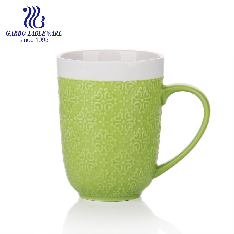 Eiffel tower printing design ceramic water drinking mug with handle stainless steel sealed cover porcelain cup for office