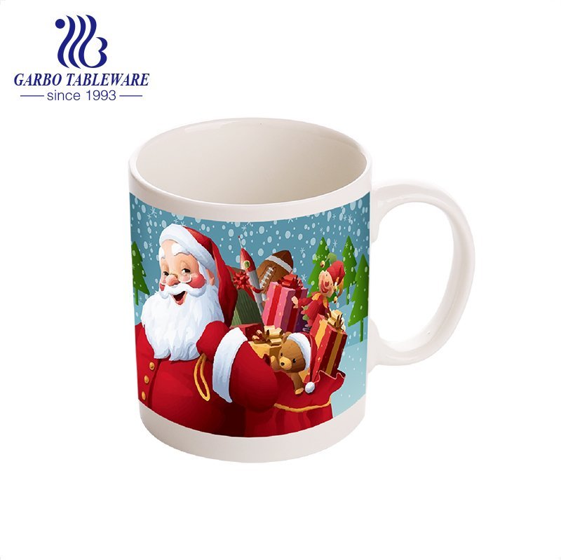 Eiffel tower printing design ceramic water drinking mug with handle stainless steel sealed cover porcelain cup for office
