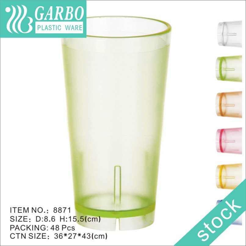 300ml polycarbonate plastic unbreakable water drinking cup for daily use