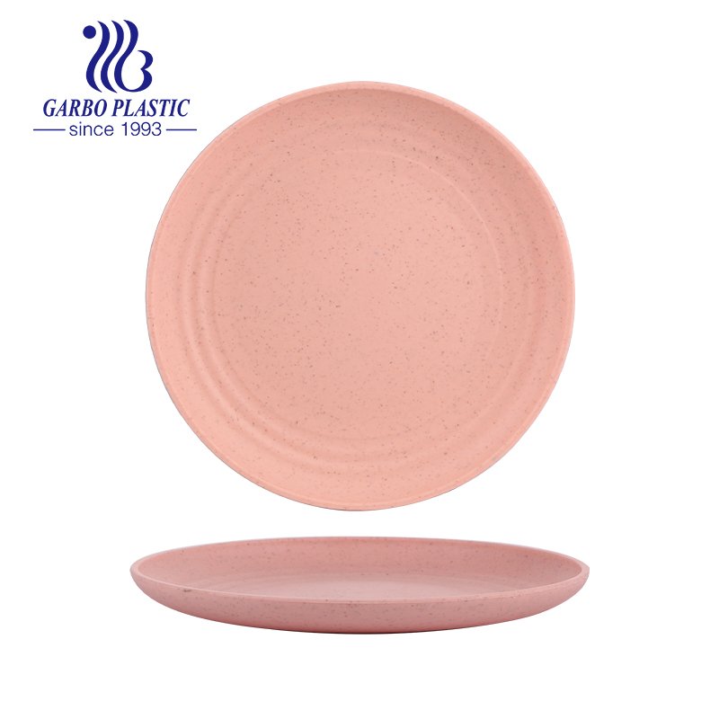 All season Natural Plastic Platters Durable Rectangular Wheat Straw Dinner Plates with Multiple Use for indoor or outdoor