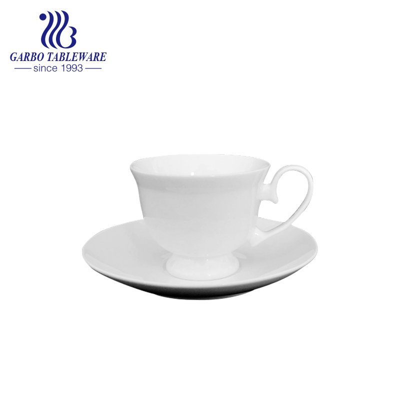 vintage english style cup and saucer set with design