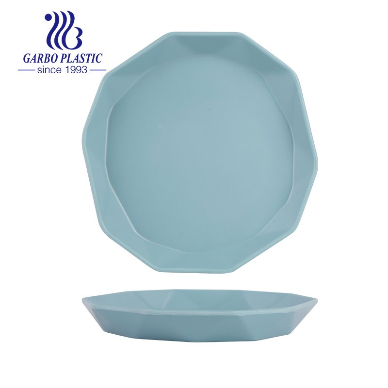 Big size simple round plastic serving trays durable for pie, salad, fruit and meal, perfect for any indoor and outdoor events
