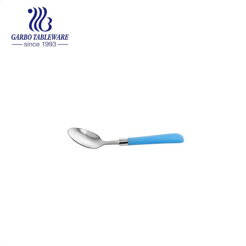 Mirror polish gold titanium plating 304 stainless steel tea spoon set of 6pcs
