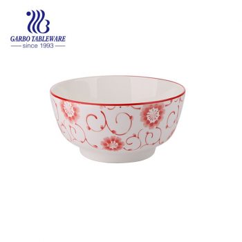 1200ml ceramic bowl with outside underglazed decal for sale